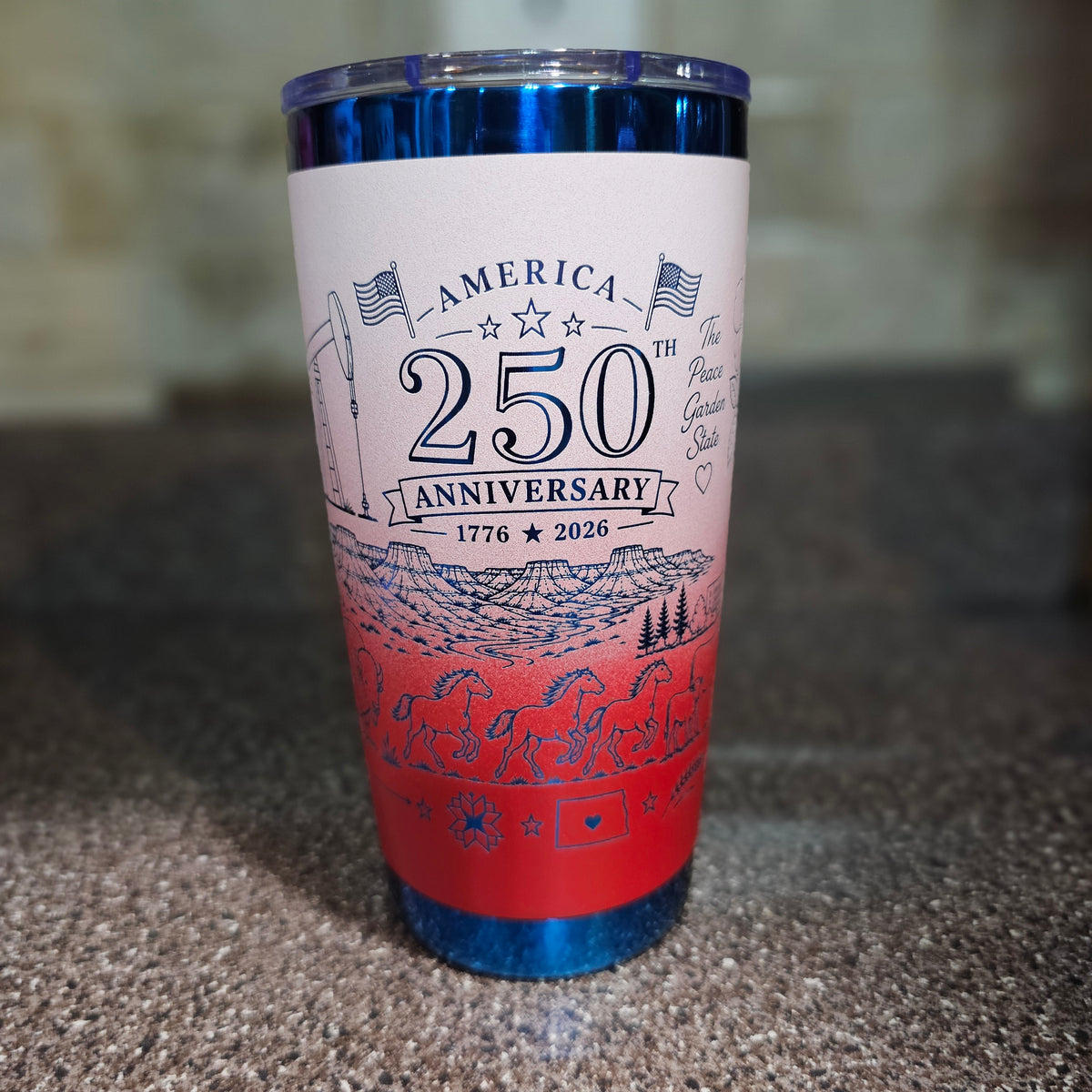 ND 250 Tumbler - Line Art