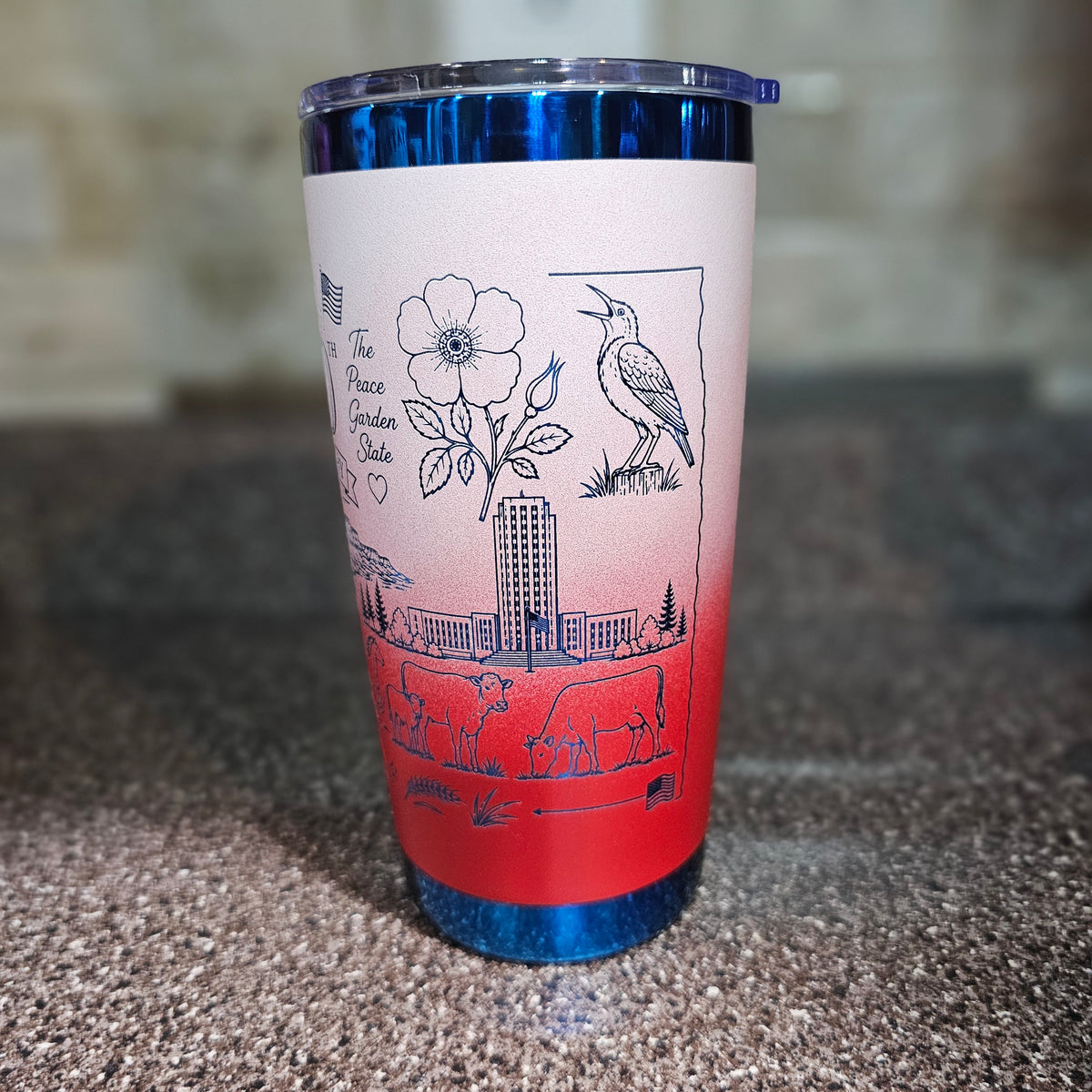 ND 250 Tumbler - Line Art