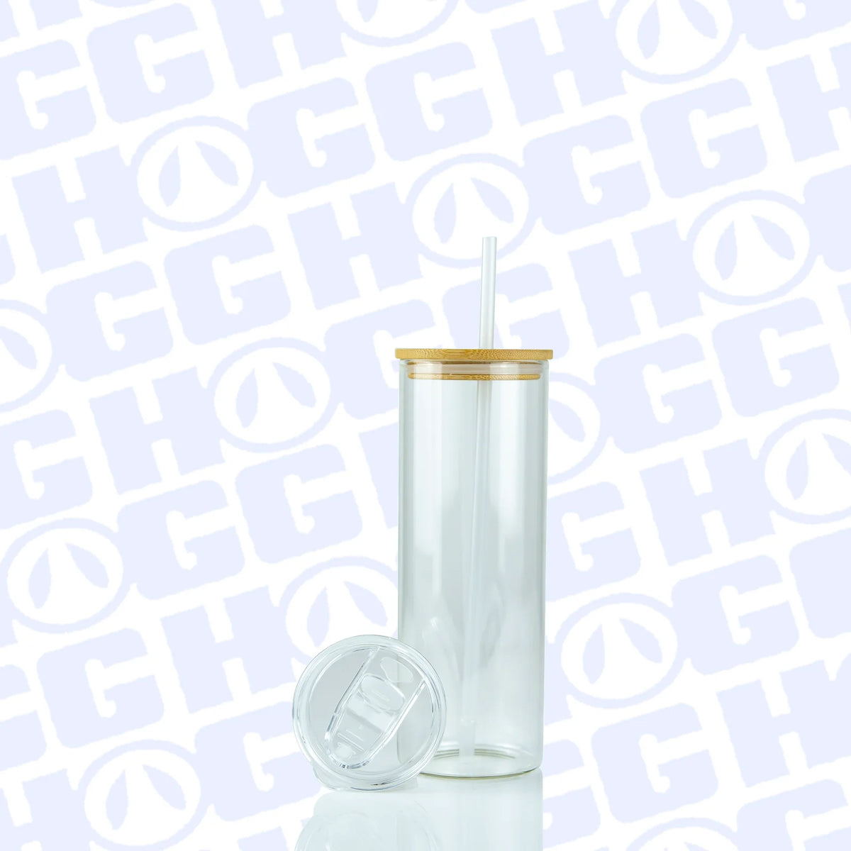 Custom 20oz Sublimatable Glass Skinny Duo Tumbler