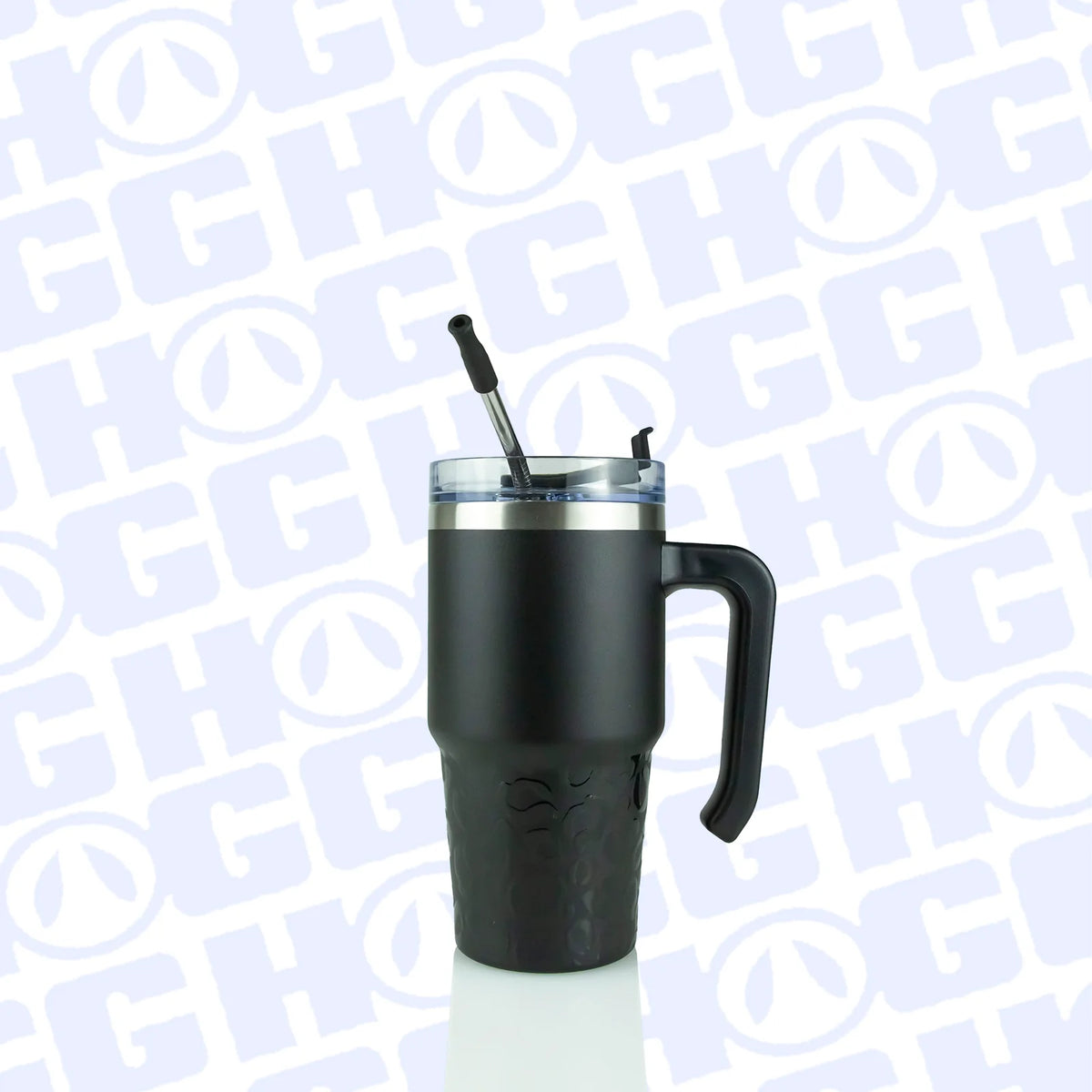 Custom 20 oz Powder Coated Grippy Tumbler