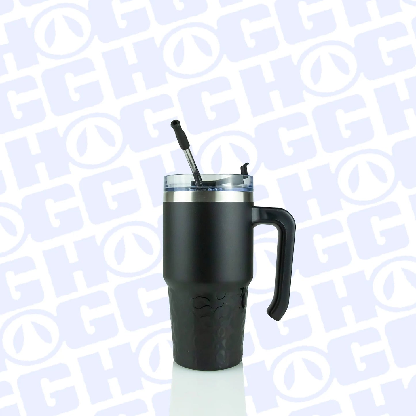 20 oz Powder Coated Grippy Tumbler