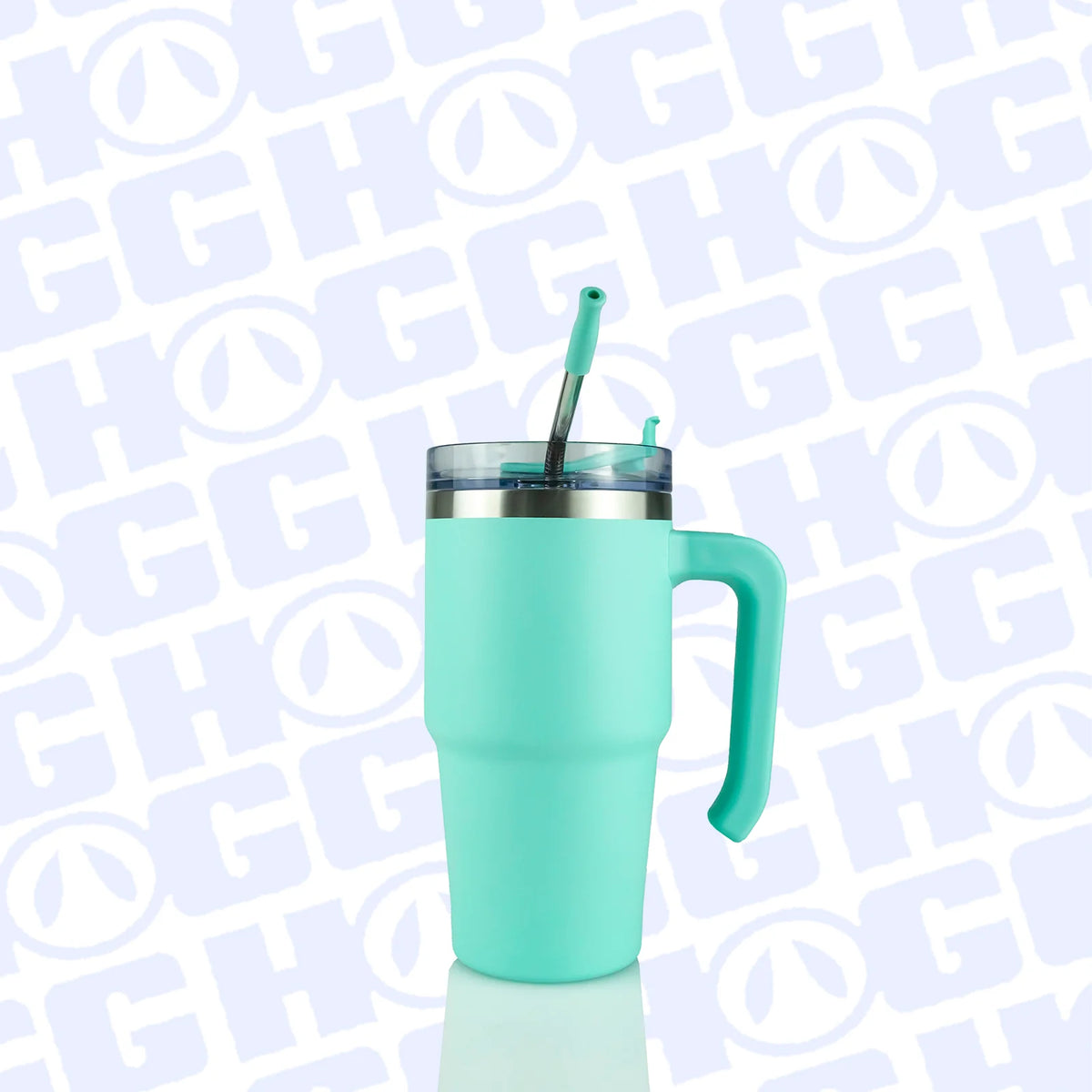 Custom 20 oz Powder Coated Grippy Tumbler