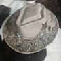 Tooled Scroll & Concho Hat