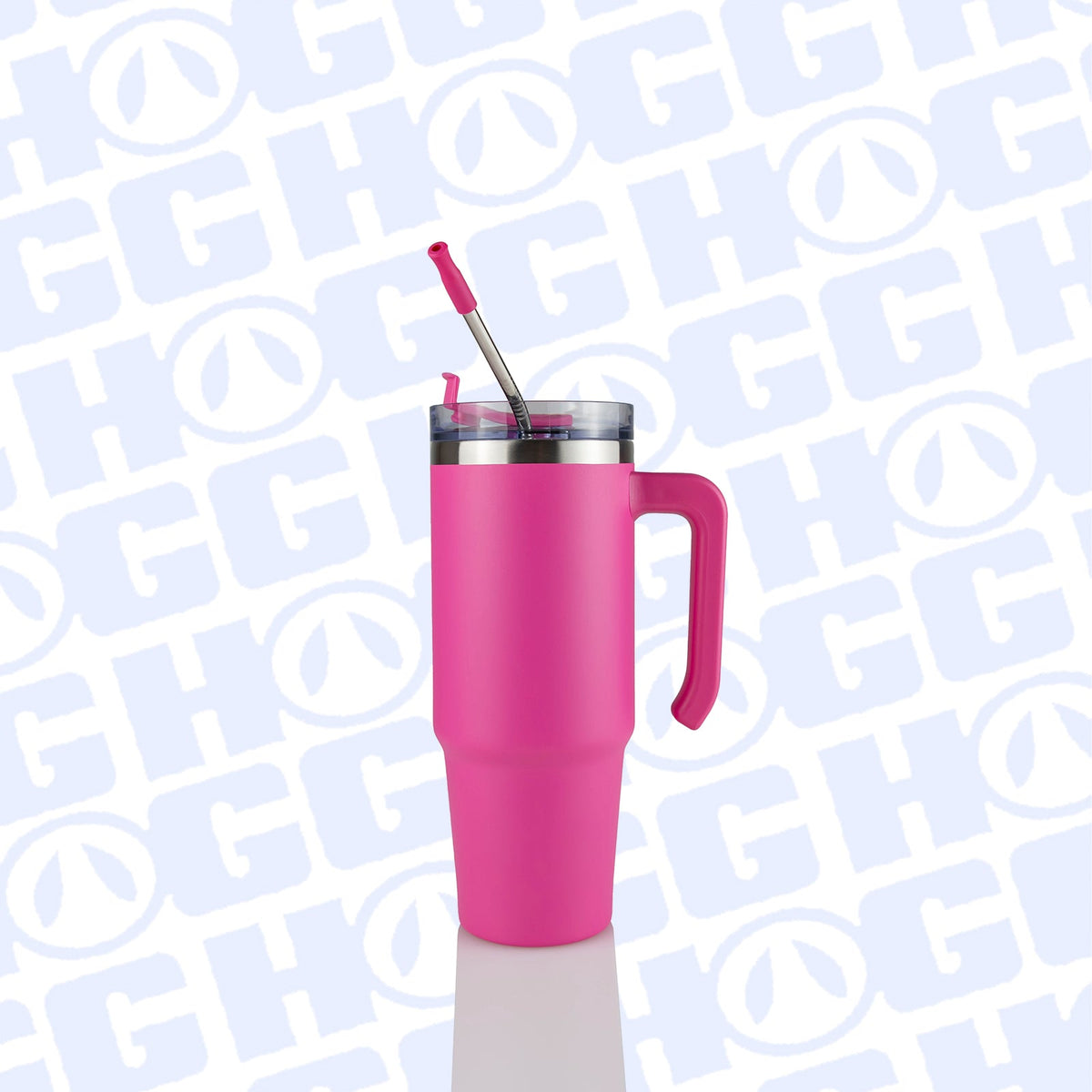 Custom 30oz Powder Coated Grippy Tumbler