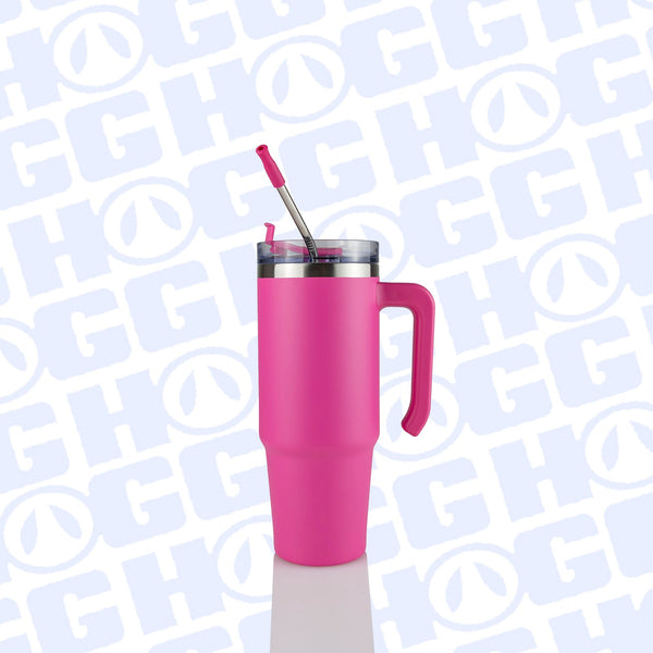Custom 30oz Powder Coated Grippy Tumbler