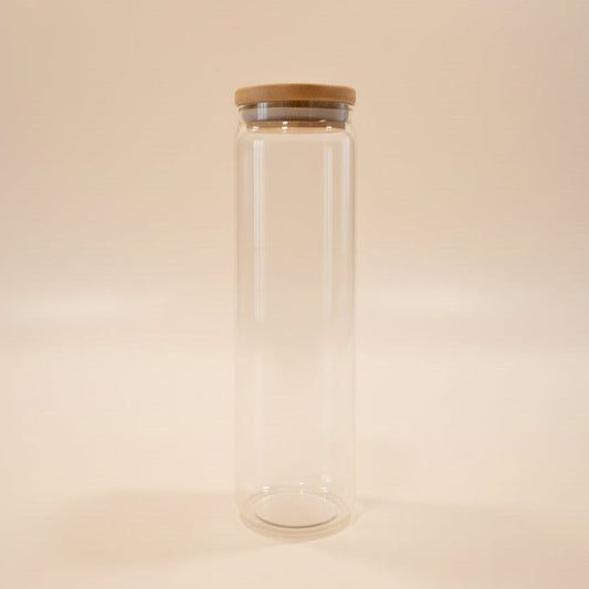 20oz Sublimatable Glitter Globe Glass Skinny Tumbler