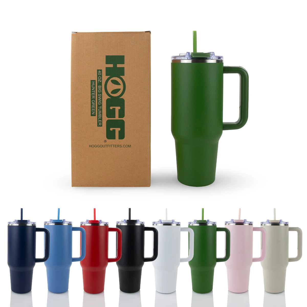 Custom 40oz Powder Coated Big Swig Tumbler