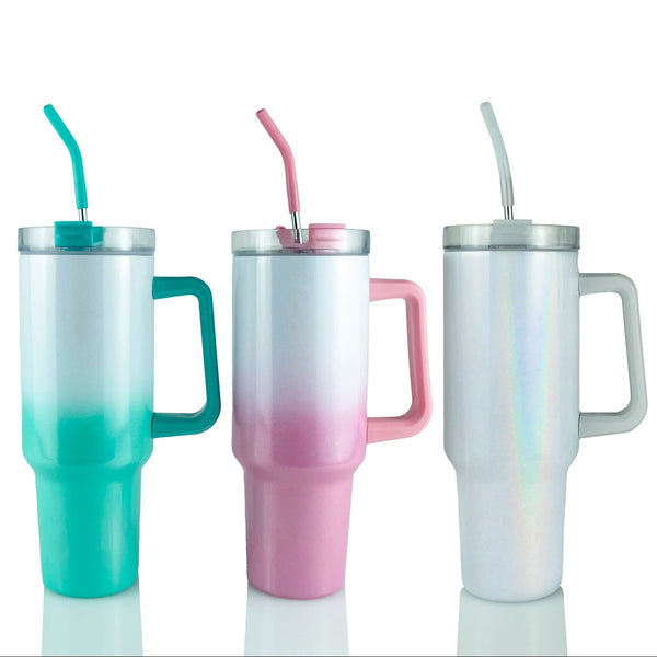 Custom 40oz Sublimatable Traveler Tumbler