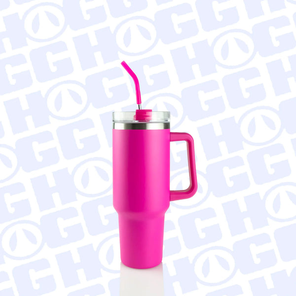 Custom 40oz Powder Coated Traveler Tumbler