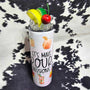 20 oz tumbler with “Make Pour Decisions” wine-themed design