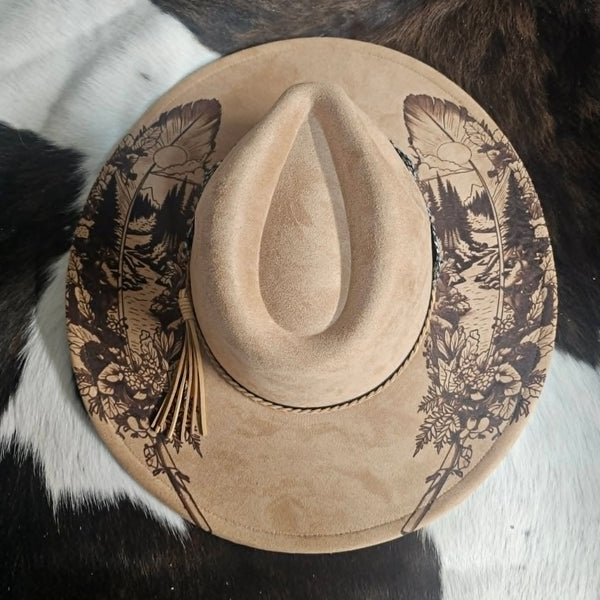 Feathers & Turquoise Hat