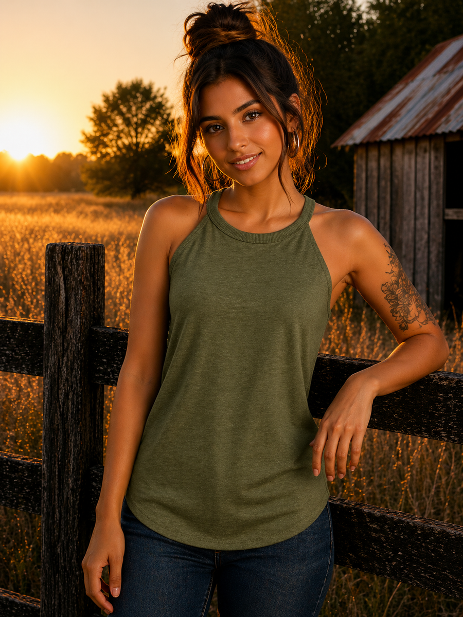 Custom Adult Women Rocker Tank