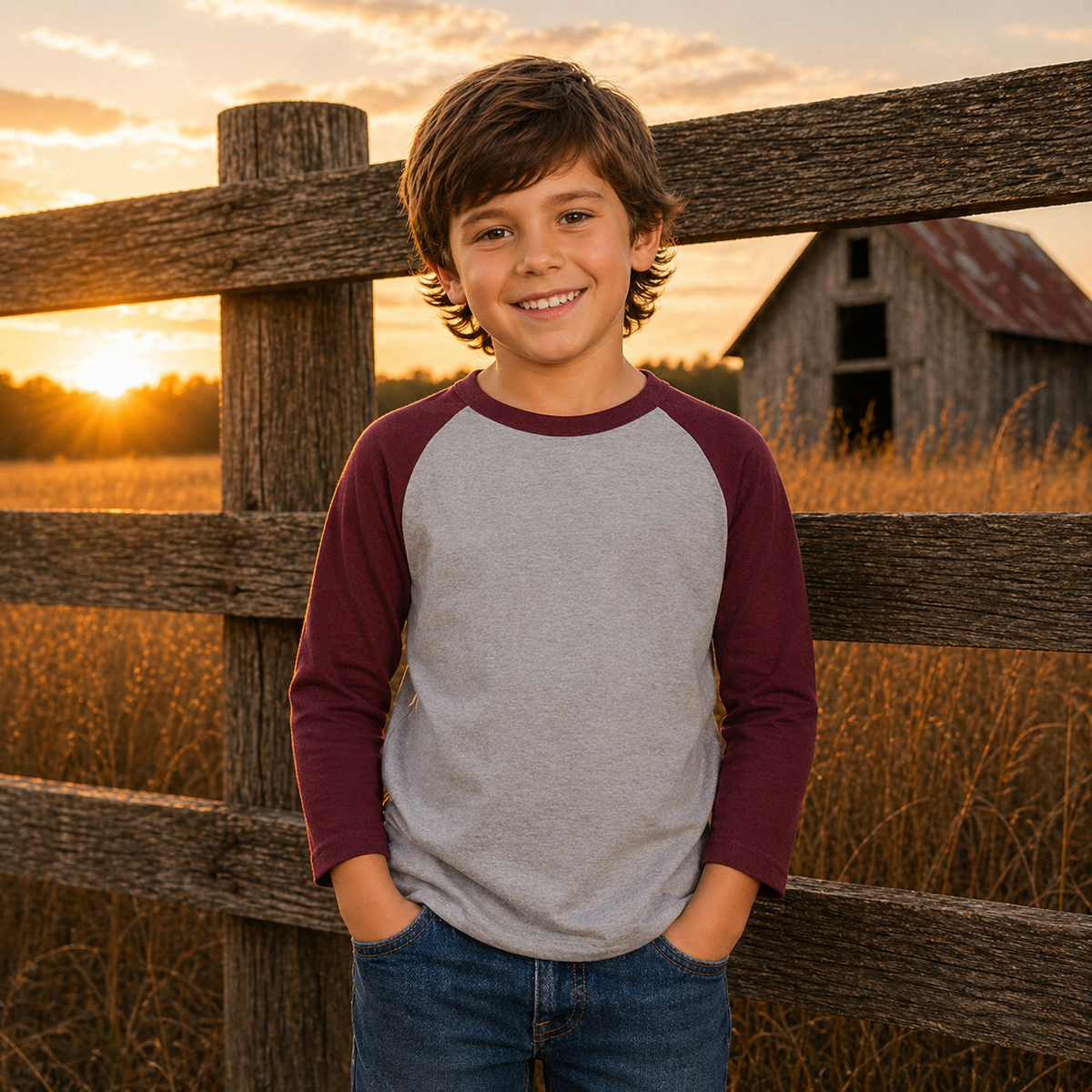 Custom Youth Raglan
