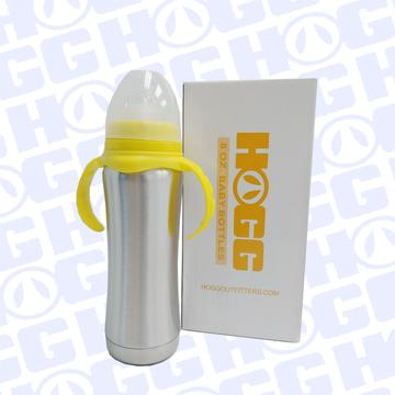 8 oz Epoxy Baby Bottle - Yellow Stainless Steel Epoxy Farmhouse Hobbies   