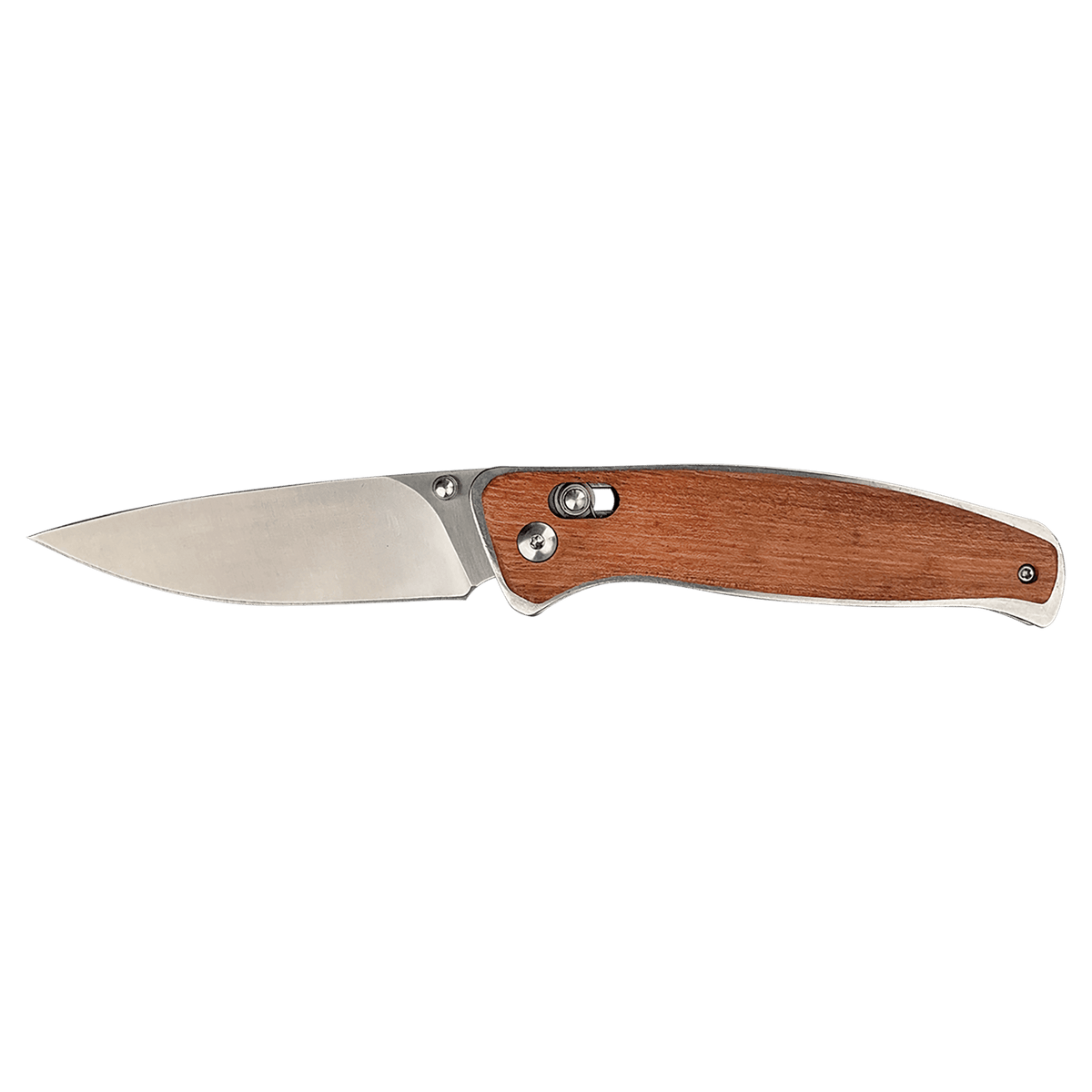 Custom Bison River Engraved Folding Knife
