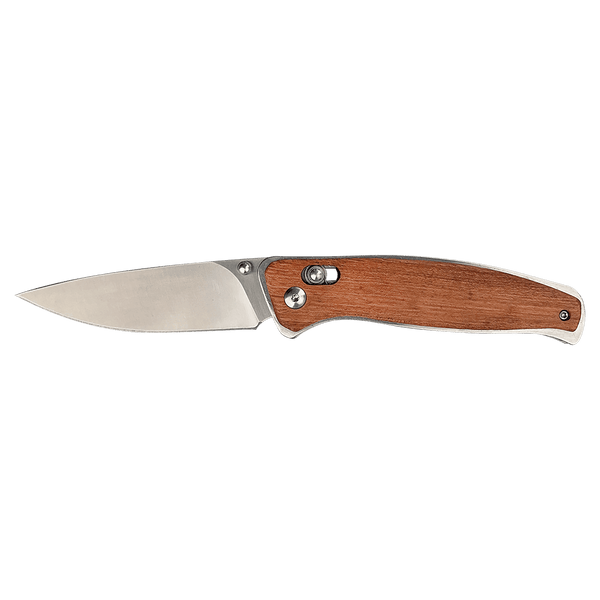 Custom Bison River Engraved Folding Knife