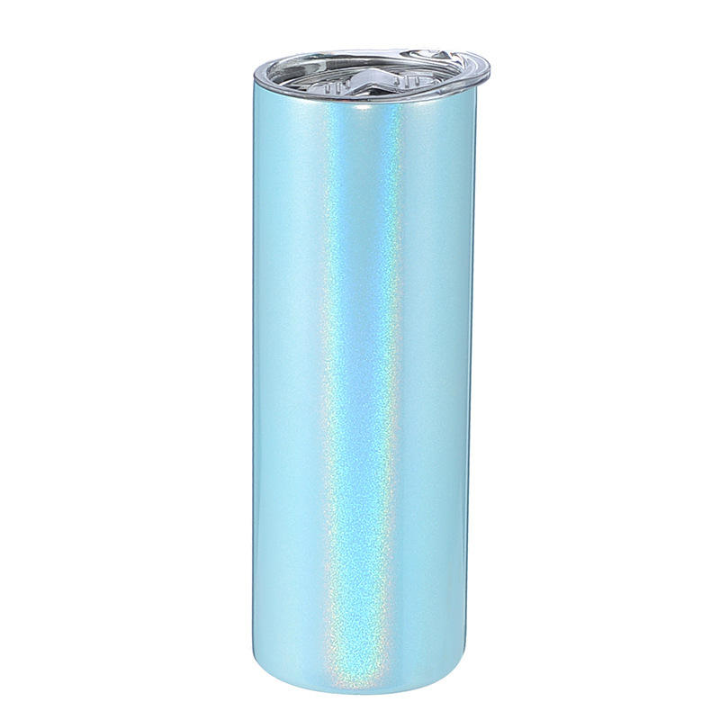 Custom 20 oz Skinny Sublimation Glitter Tumbler