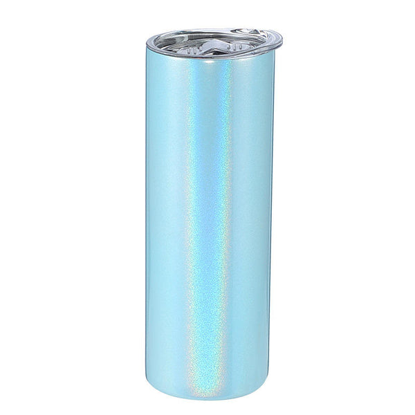 Custom 20 oz Skinny Sublimation Glitter Tumbler