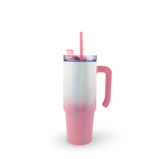 30 oz Sublimation Grippy Tumbler – Holographic Ombre
