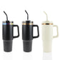 30oz Powder Coated Traveler Tumbler with Electroplated Underlay