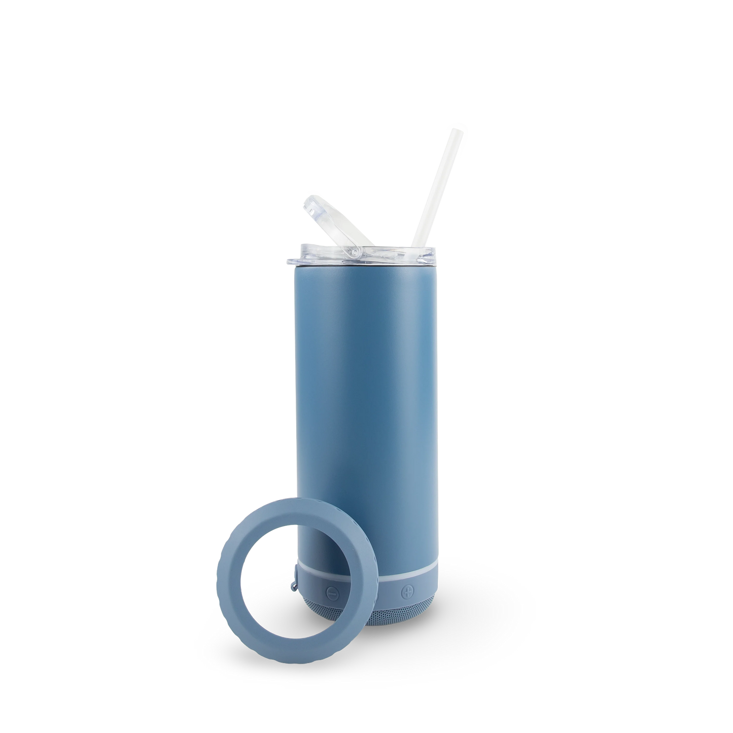 Powder Coated 4-in-1 Can Koozie with Bluetooth Speaker