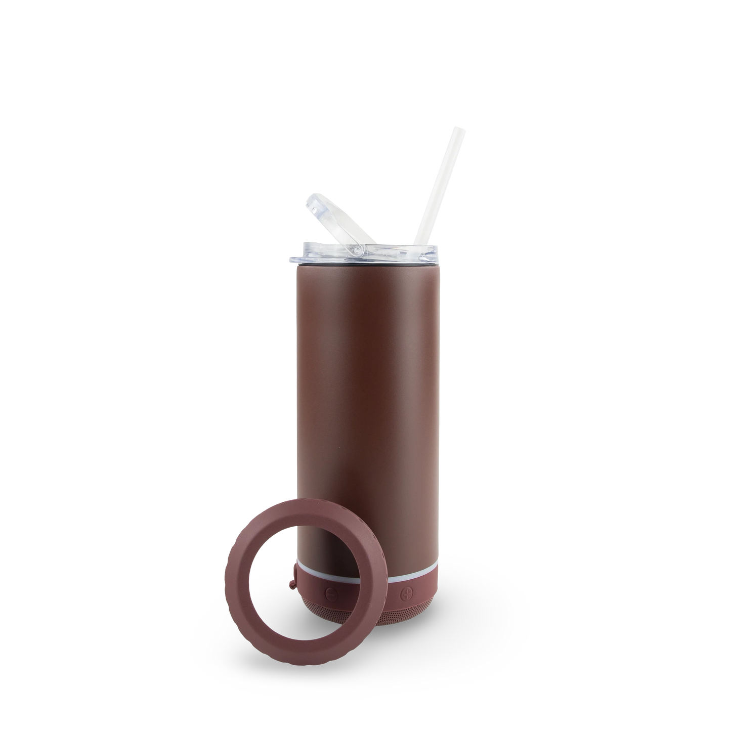 Powder Coated 4-in-1 Can Koozie with Bluetooth Speaker