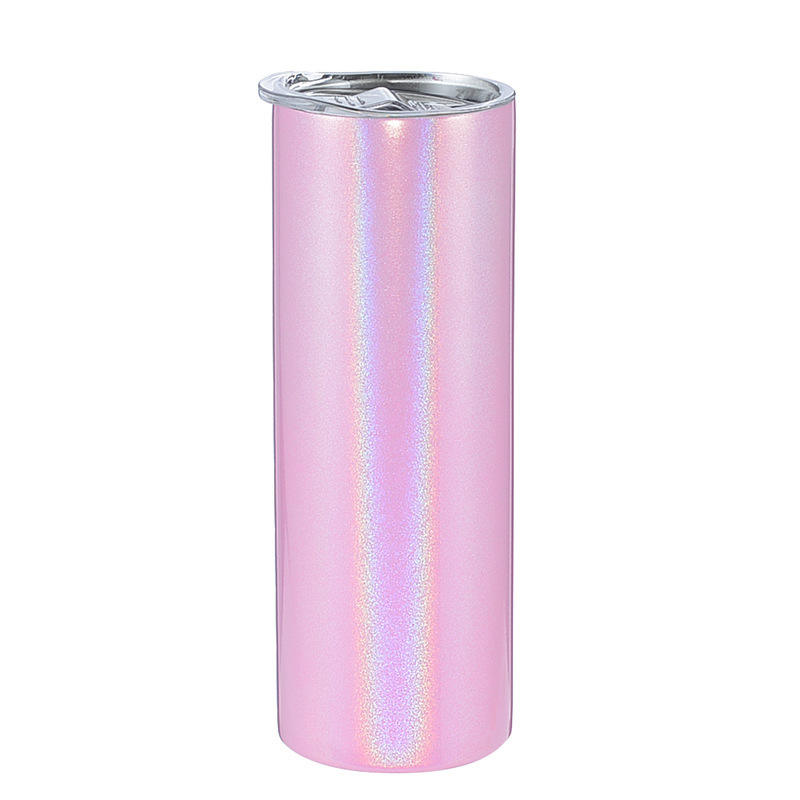 Custom 20 oz Skinny Sublimation Glitter Tumbler