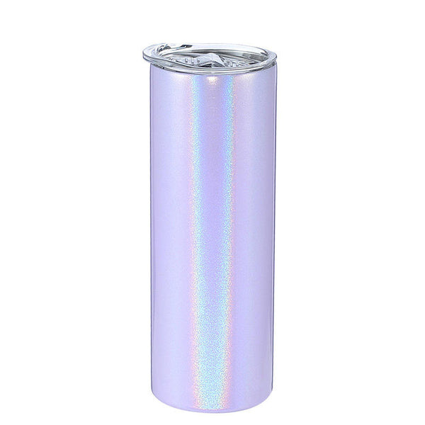Custom 20 oz Skinny Sublimation Glitter Tumbler
