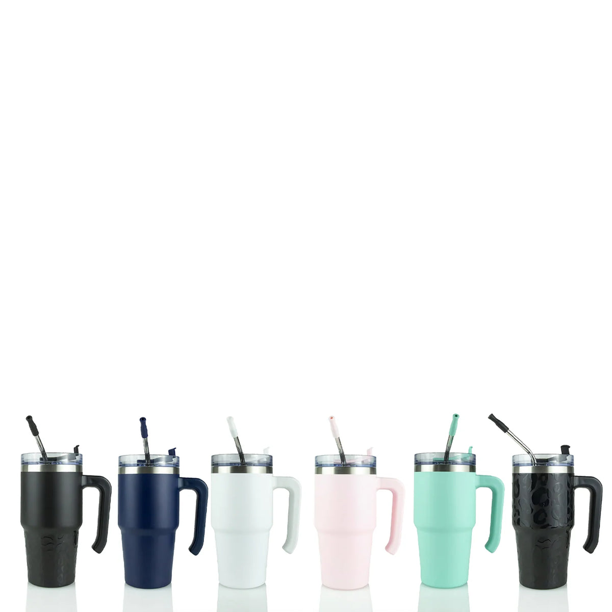Custom 20 oz Powder Coated Grippy Tumbler