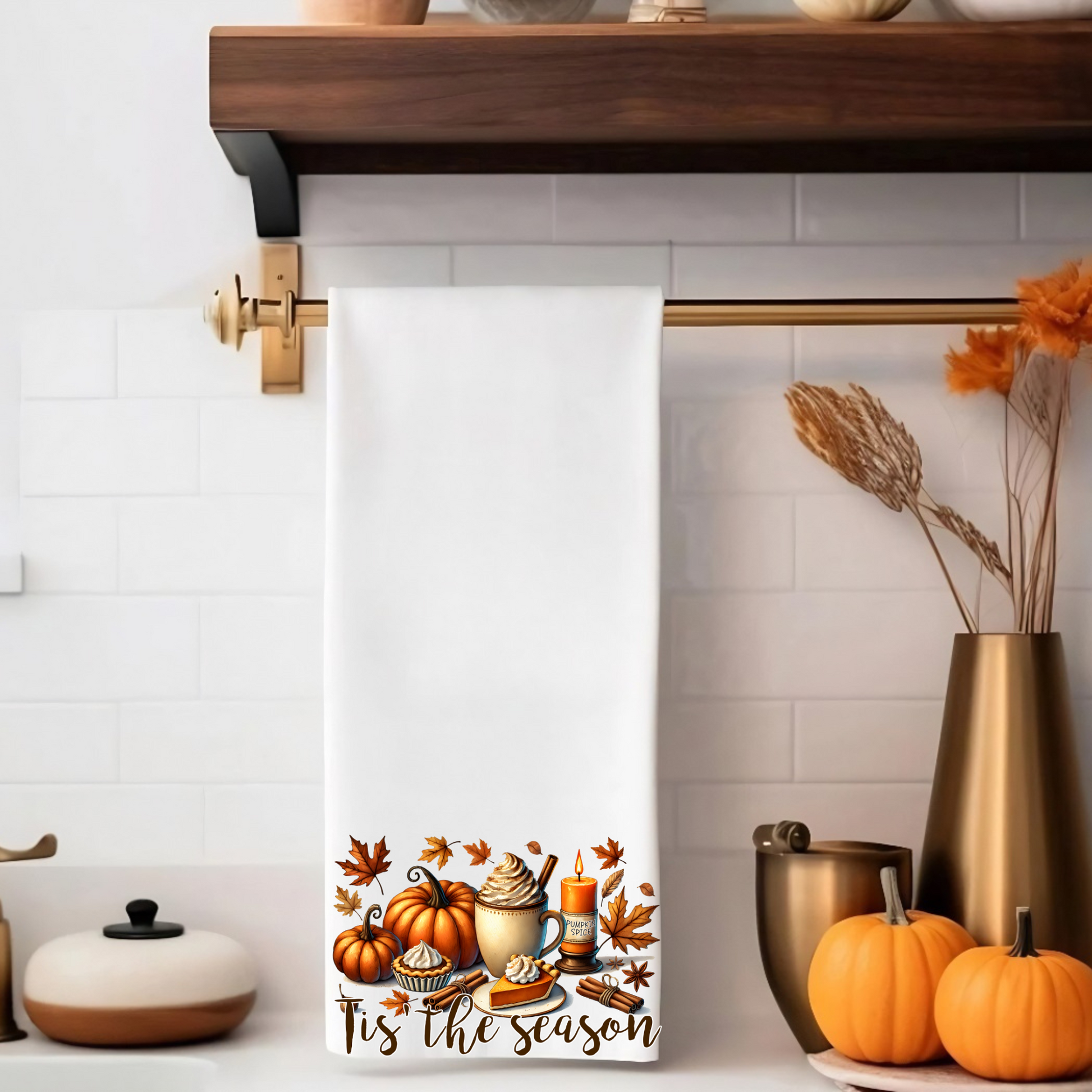 Towel-Tis the Season with custom gift design