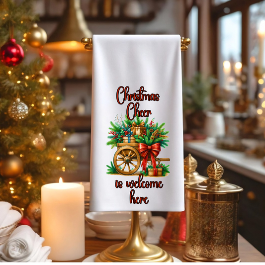 Towel-Christmas Cheer with custom gift design