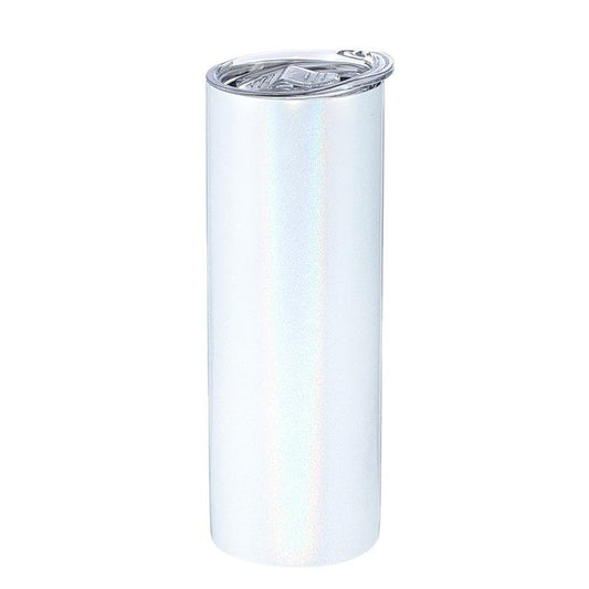 20 oz Sublimation White Glitter – Sparkle With a Purpose