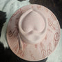 Blush Horse & Feathers Hat