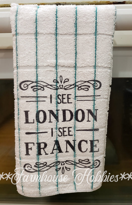 Towel (Single) I See London Home Decor/Accessories Farmhouse Hobbies   