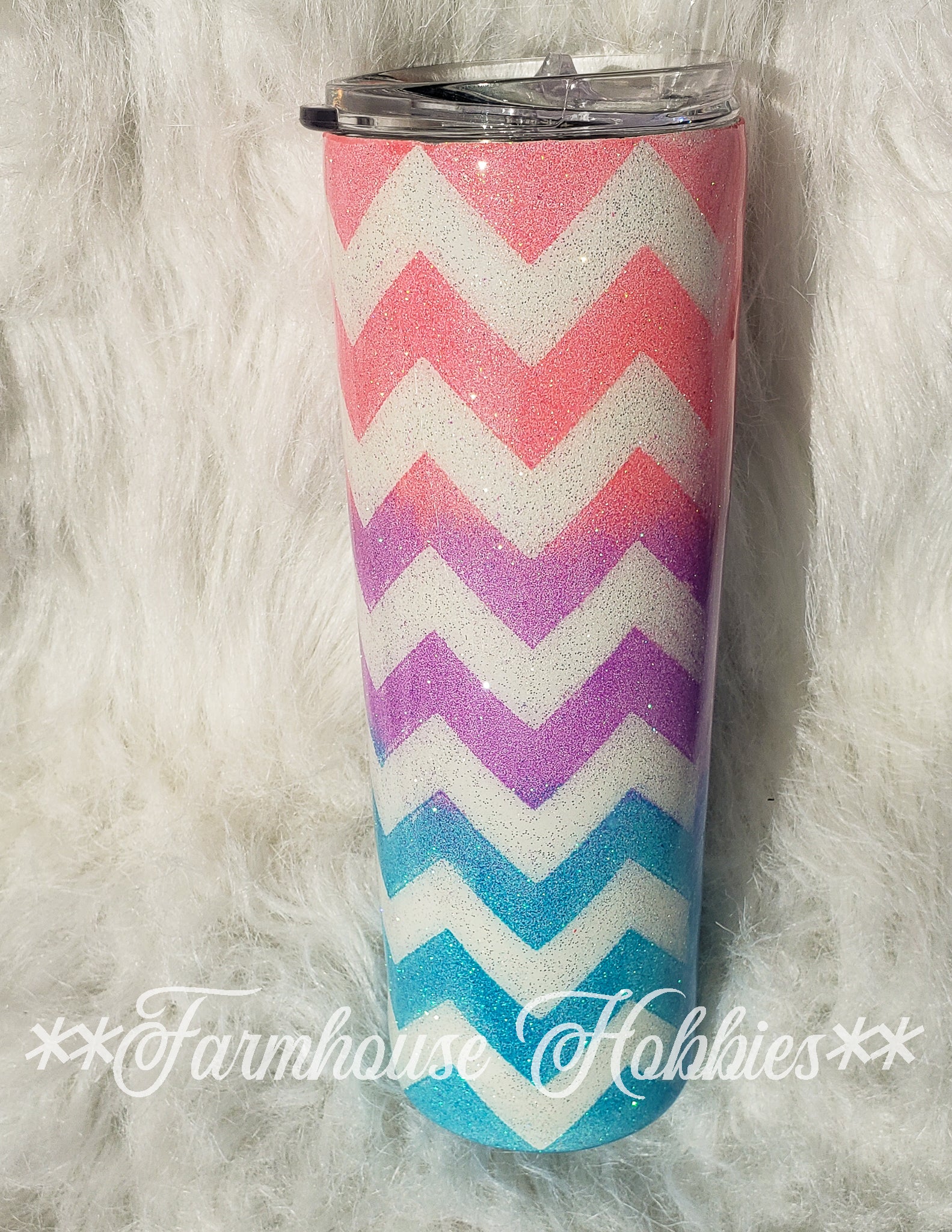 Ombre Chevron RTS Drinkware Farmhouse Hobbies   