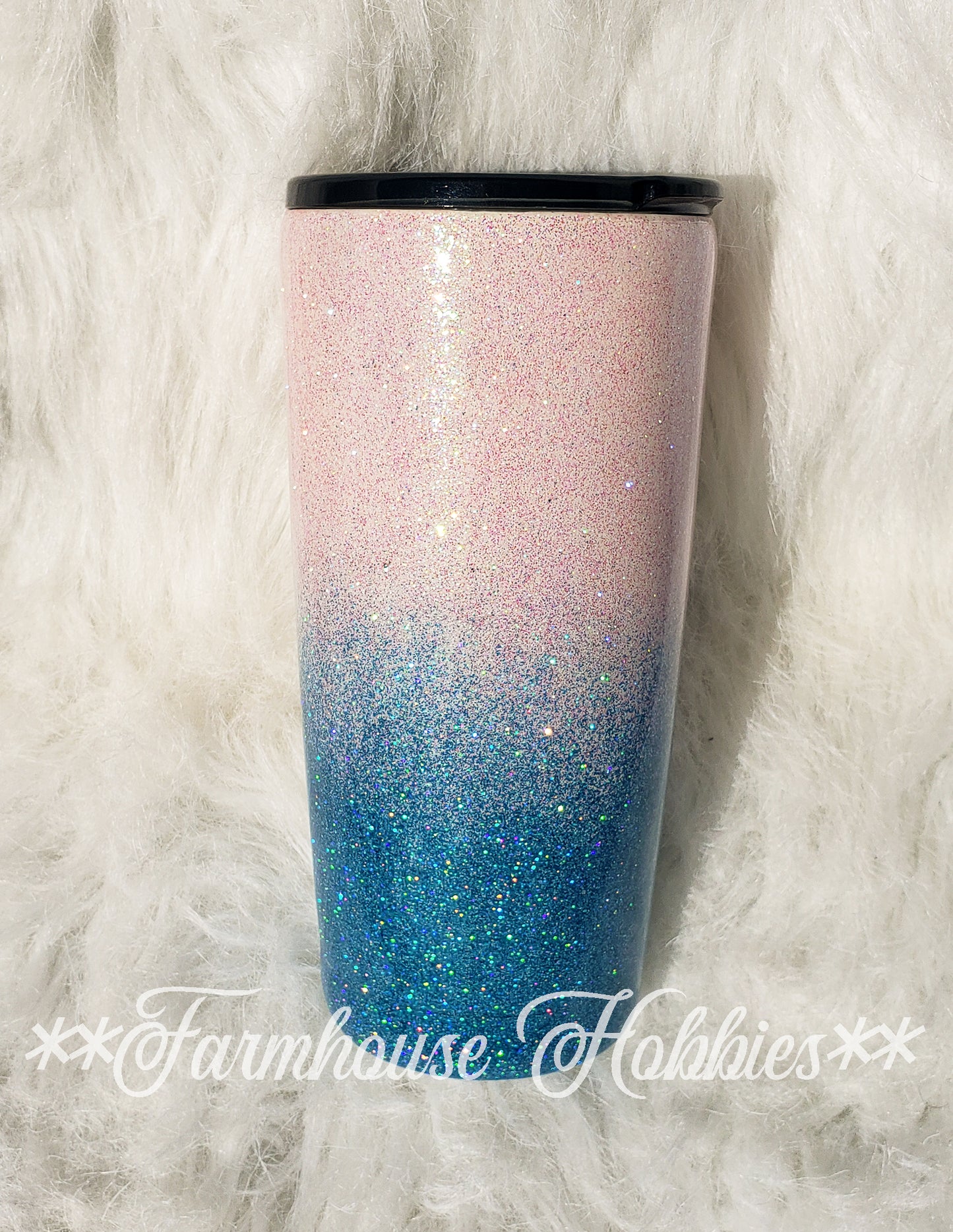 Pink & Blue Ombre RTS Drinkware Farmhouse Hobbies   