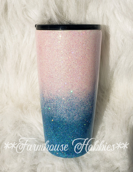 Pink & Blue Ombre RTS Drinkware Farmhouse Hobbies   