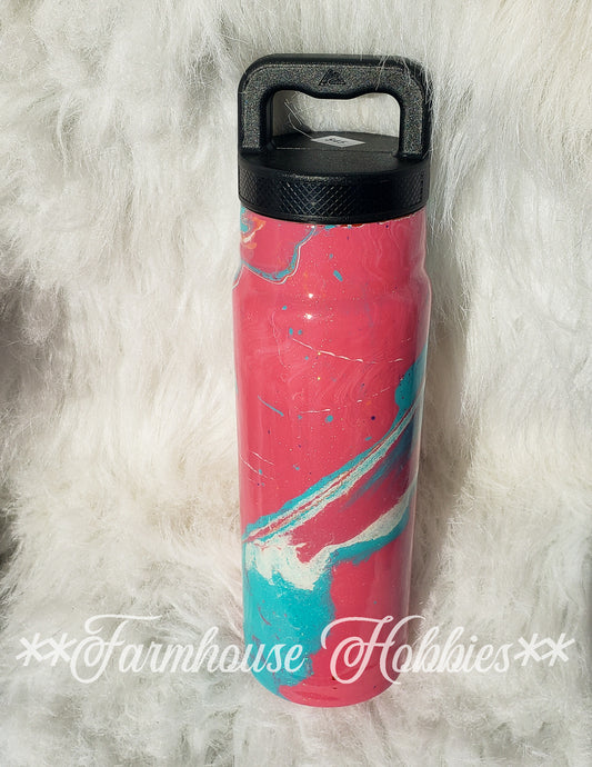 Pink & Teal Hydrodip RTS Drinkware Farmhouse Hobbies   
