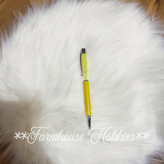 Double Yellow Glitter Flow Pen Home Decor/Accessories Farmhouse Hobbies   