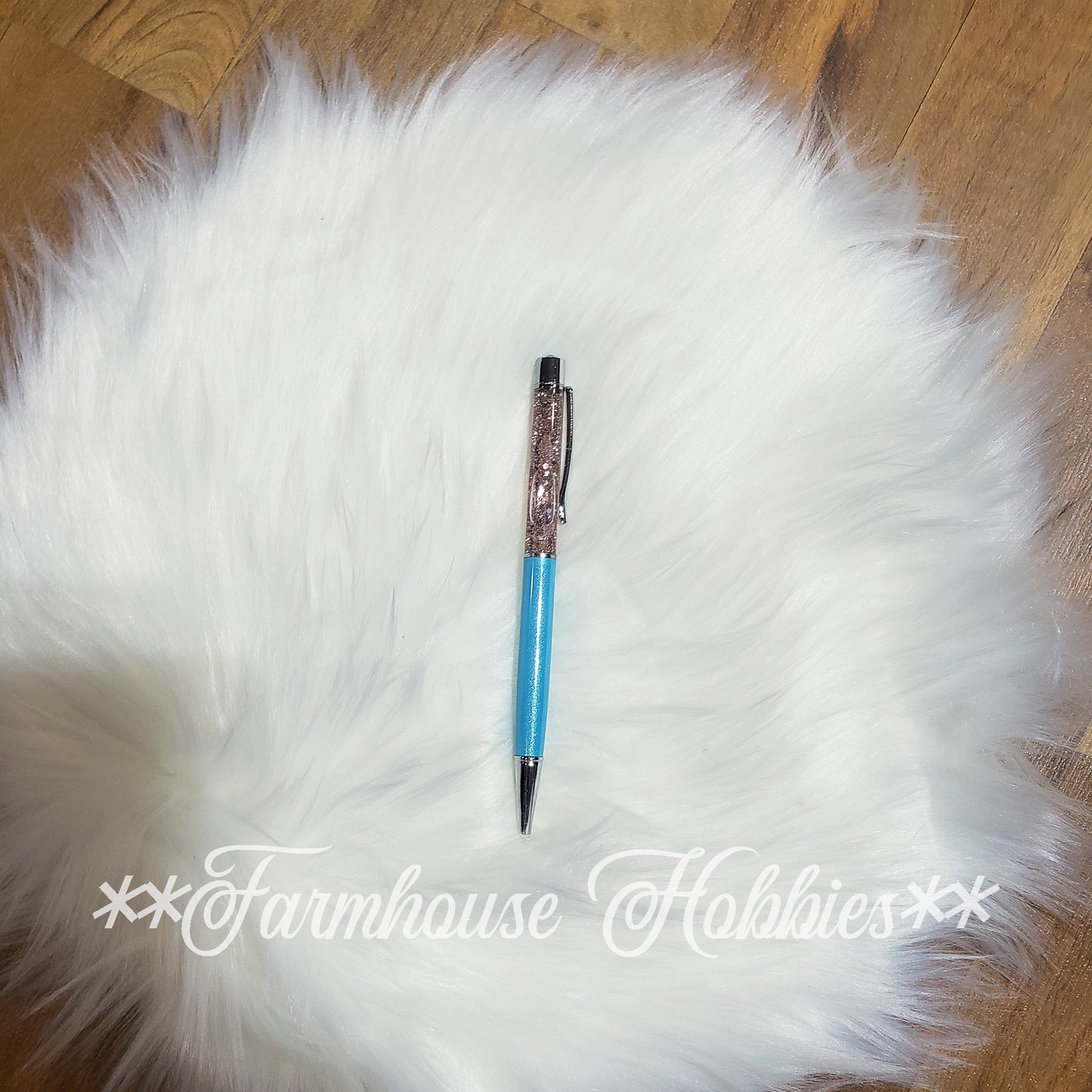 Light Blue Glitter Flow Pen Home Decor/Accessories Farmhouse Hobbies   