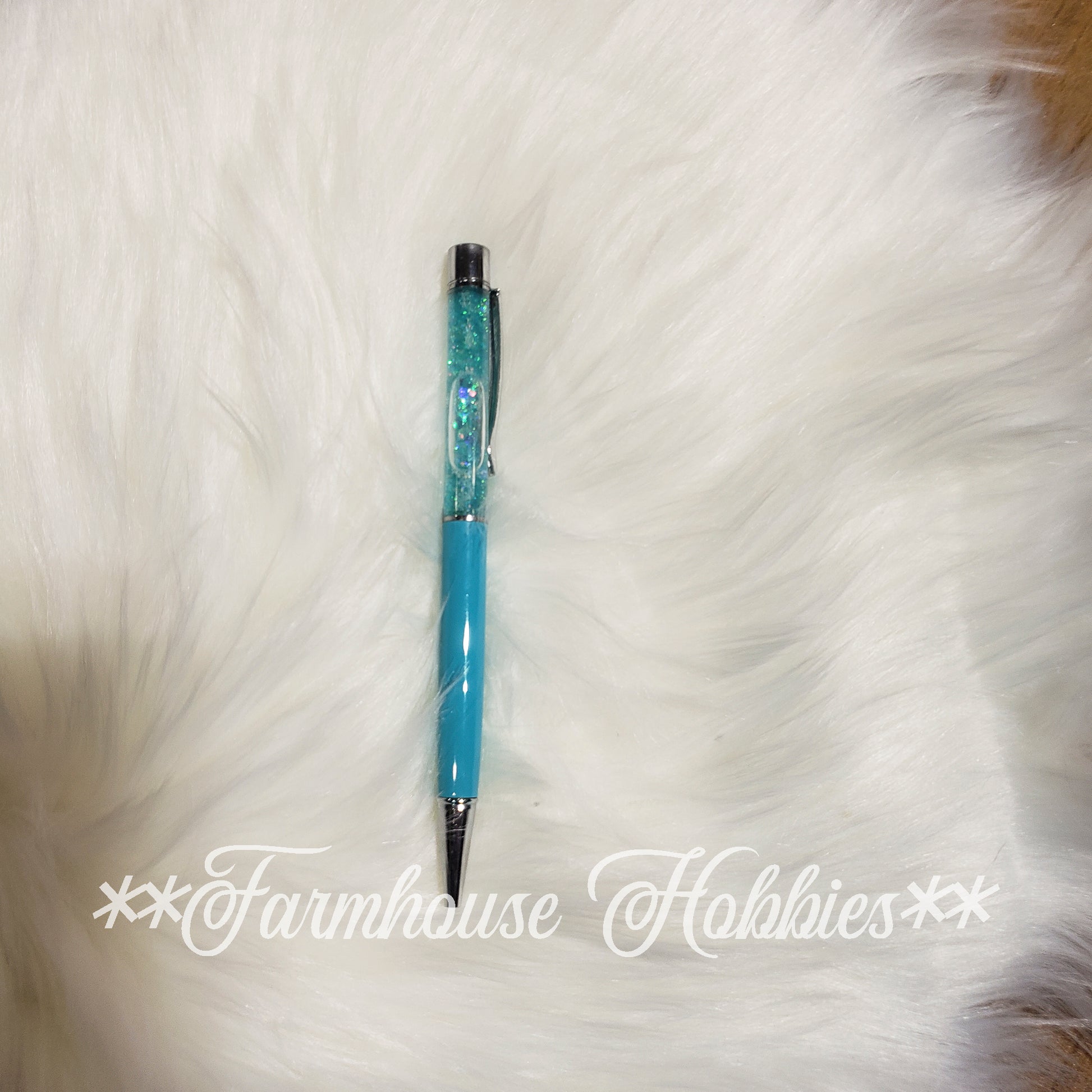 Turquoise Glitter Flow Pen Home Decor/Accessories Farmhouse Hobbies   