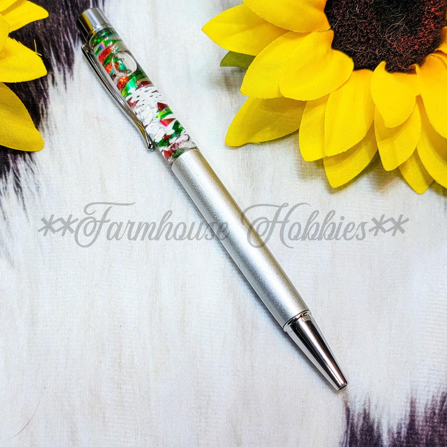 Silver Barrel/Christmas Flow Pen Home Decor/Accessories Farmhouse Hobbies   