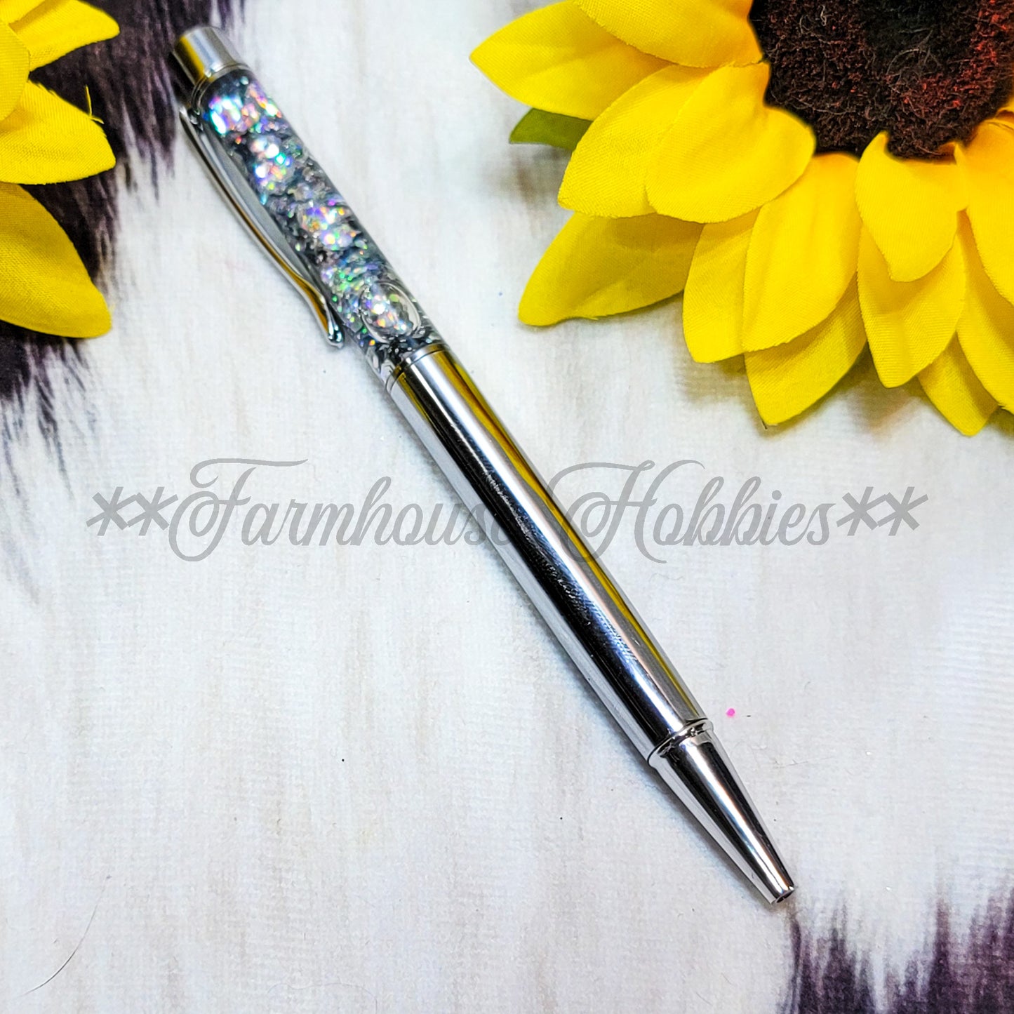 Silver/Silver Glitter Flow Pen Home Decor/Accessories Farmhouse Hobbies   
