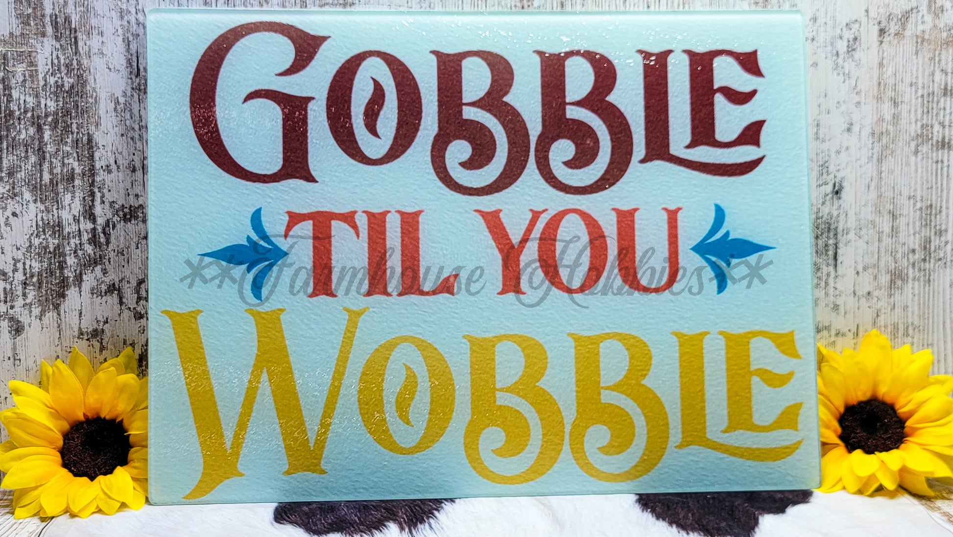 Lg. Rectangle - Gobble Home Decor/Accessories Farmhouse Hobbies   