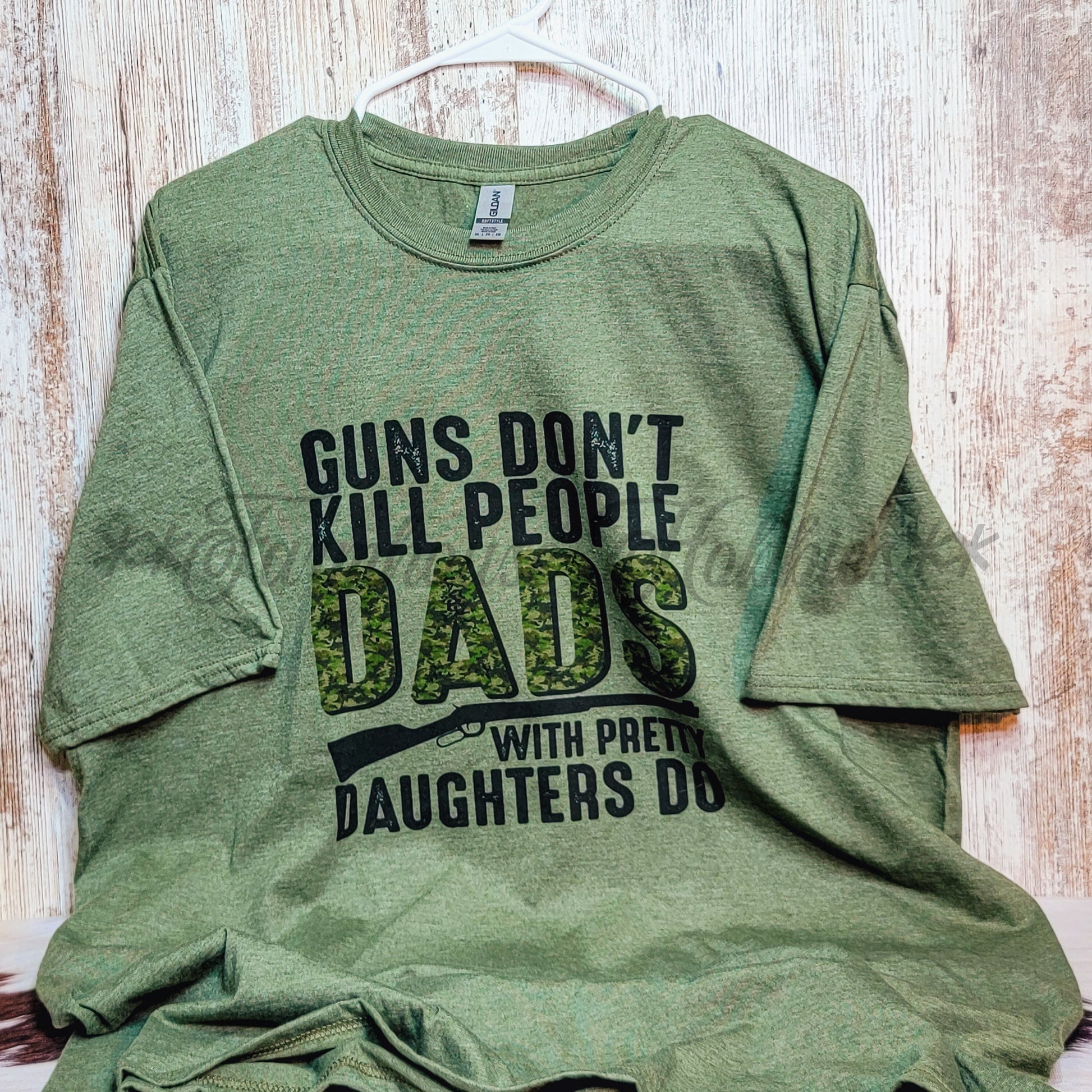 Dad's With Pretty Daughters Tshirt SS T-shirt Farmhouse Hobbies   