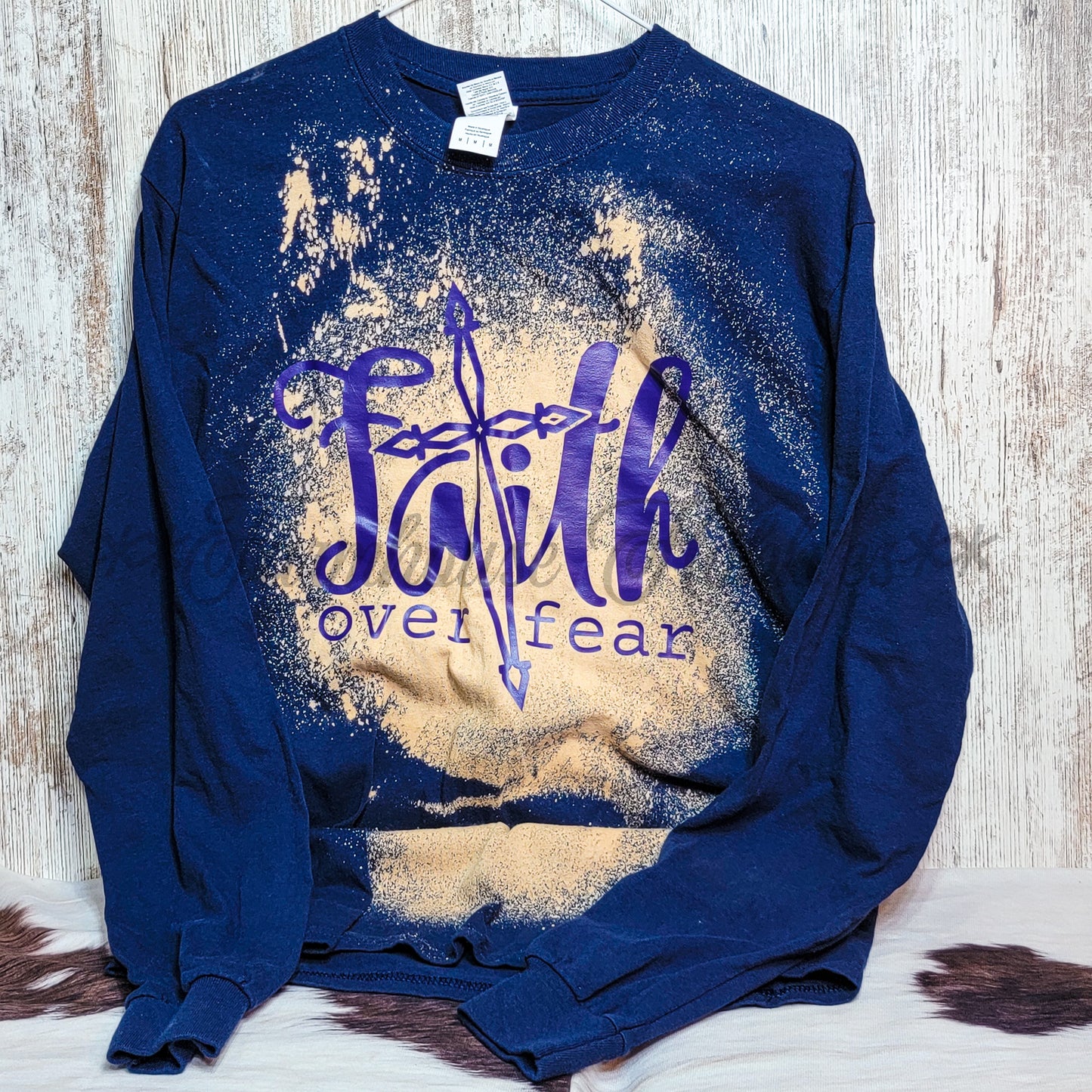 Faith Over Fear Long Sleeve Tshirt LS T-shirt Farmhouse Hobbies   