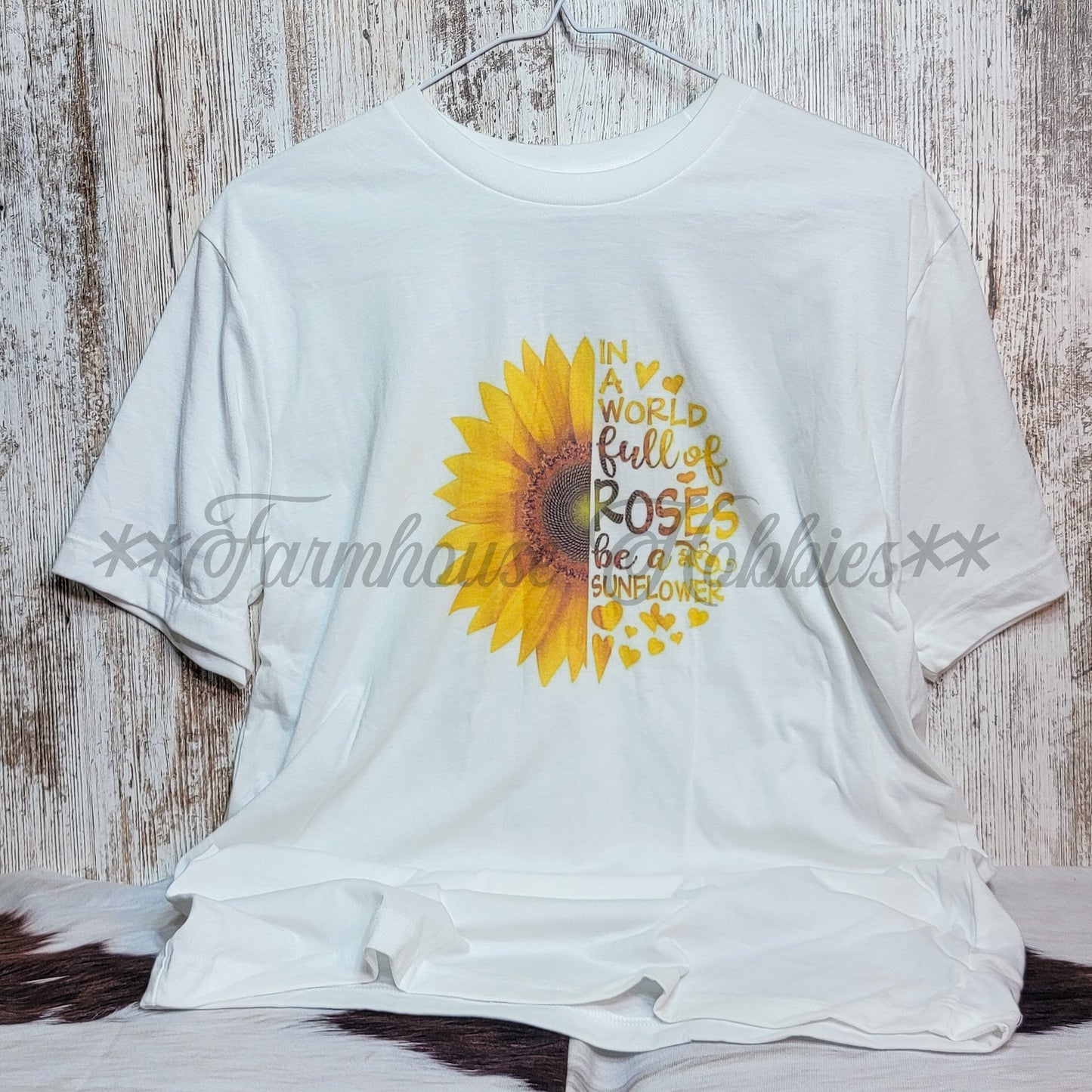 Sunflower Tshirt SS T-shirt Farmhouse Hobbies   