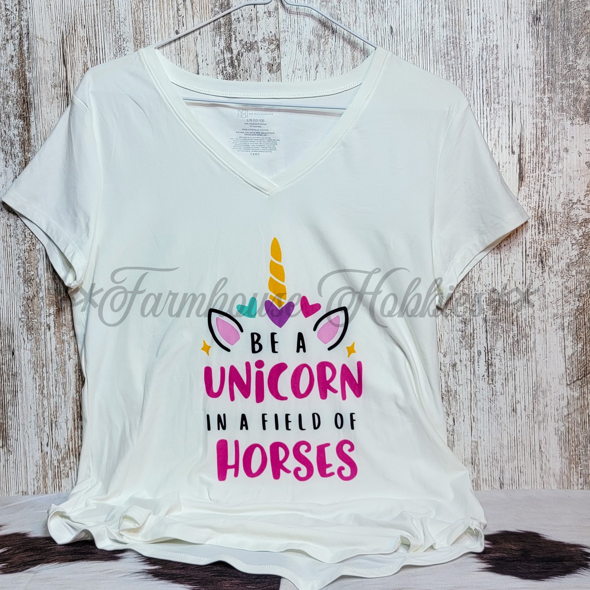 Unicorn Tshirt SS T-shirt Farmhouse Hobbies   